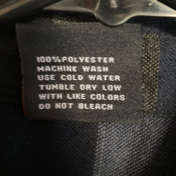 Blue and Black Plaid Flannel by YAGO - Picture 7 of 8